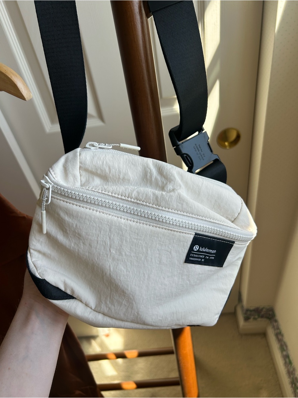 Lululemon White Opal Clean Lines Belt Bag
